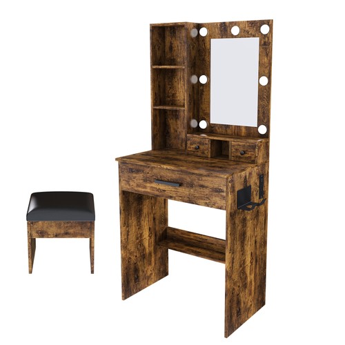 Tavolo vanity con specchio - tavolo,