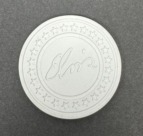 Elvis casino chip white poker - elvis,