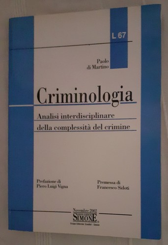 Criminologia analisi interd - criminologia.,