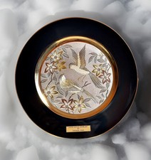 Piatto Chokin 1983 Edizione Limitata Giappone di Yoshinobu Hara, Risho Arita 18K Trim