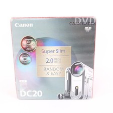 Canon DVD Camcorder DC20 Vintage Portatile 2MP Sensore CCD - Boxato - Venditore UK!