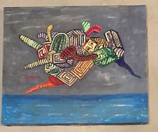 ALBERTO SAVINIO - OLIO SU TELA DEGLI ANNI 20 - divinità del mare -omaggio