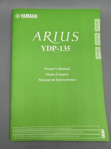 Yamaha arius ydp - ydp, manuale