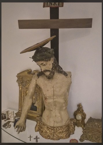 Scultura lignea antica cristo - antica,