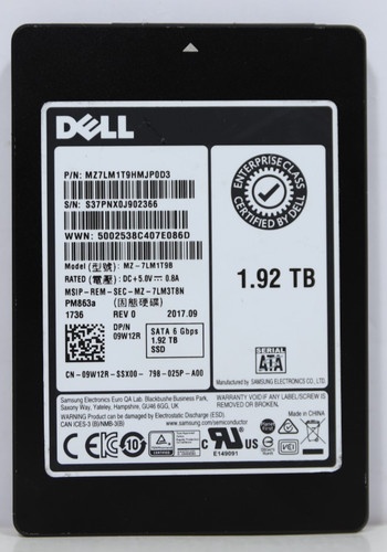 Dell 9w12r sata 6 - 1,92, tb