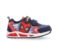 Spidermano Scarpe Bambino Invernali a Strappo con Luci Blu Sneaker Sportive