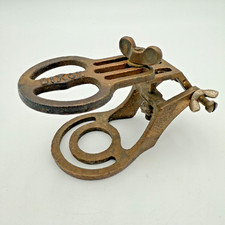 Antico porta stampo per protesi in ottone Dixon odontoiatria medico stranezza