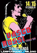 VASCO ROSSI - Milano, Italy - 14 settembre 1984  - poster concerto -818