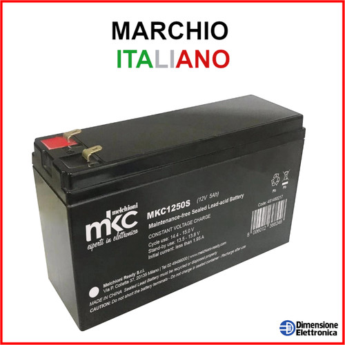 Batteria 12v 5ah piombo - 5ah,