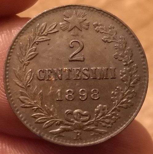 Moneta centesimi 1898 - 2,