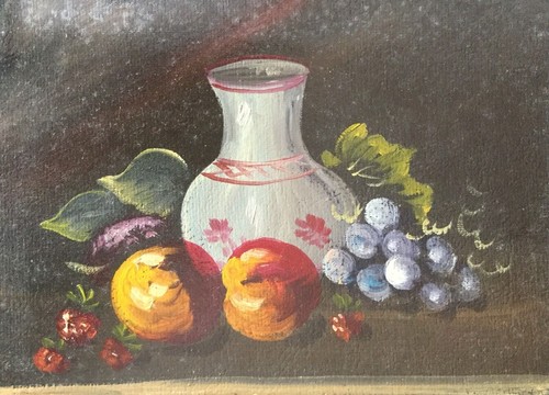 Olio cartoncino dipinto a - cartoncino,