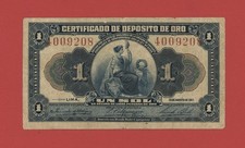 PERÙ 1 SOL 1917 CERTIFICATO