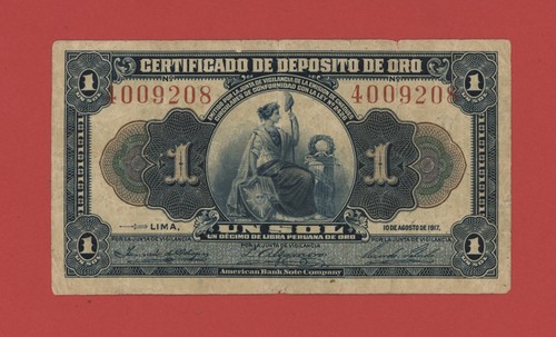 Perù sol 1917 - sol,
