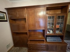 MOBILE CON VETRINA IN NOCE NAZIONALE E RADICA DI ROSA ditta FORMICHI