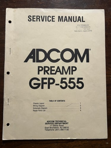 Adcom gfp 555 preamplificatore - gfp-555,