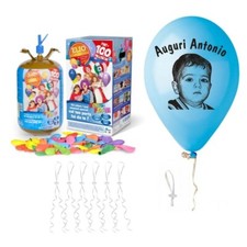 Kit gas elio + 100 Palloncini