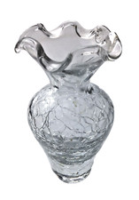 Vaso in Vetro Craquelé