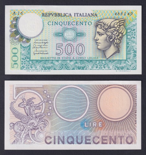 Banconota italia 500 lire - 500,