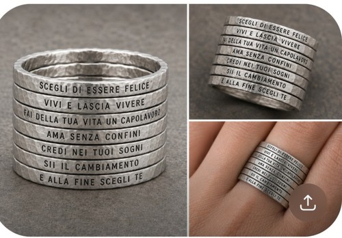Anello fedi personalizzabile - 7,