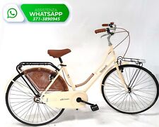 Bicicletta Velopoli SENZA CAMBIO DONNA Retrò Vintage con Accessori / BEIGE PANNA