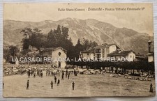 CARTOLINA DEMONTE Valle Stura Piazza V Emanuele II - ANNO 1927 - VG, Animata
