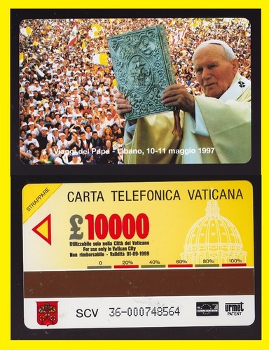 Carta telefonica vaticana - carta,