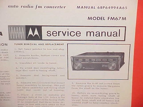 1967 motorola auto radio - motorola,