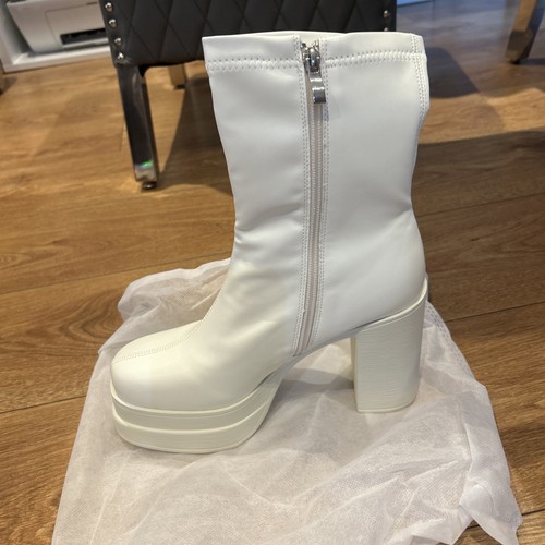 Stivaletto donna bianco con