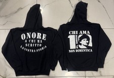 Felpa nera maradona onore - maradona, chi