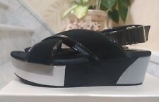 Sandali Platform con Zeppa Donna LIU-JO colore Nero Scamosciato Taglia 37