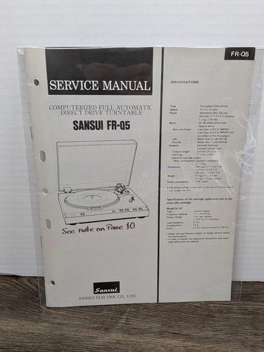 Sansui giradischi - sansui, fr-q5