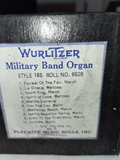 Wurlitzer 165 band organ - band, roll