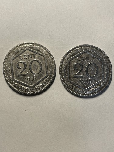 Monete 20 centesimi - 2, (lire)