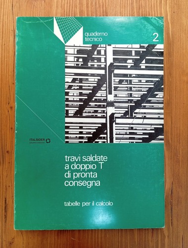 Italsider quaderno tecnico - quaderno,