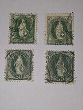4 Francobolli Svizzera