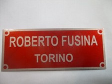 Targa Targa Roberto Fusina