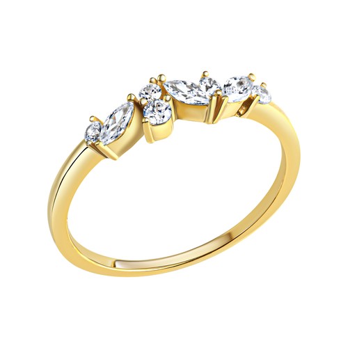 Anello celesta oro - celesta,