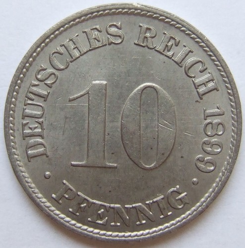 Moneta impero tedesco - moneta, 10