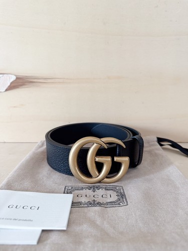 Gucci cintura marmont nera - marmont, gg