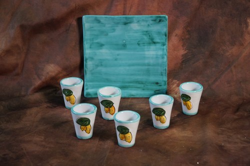 Set liquore decoro - liquore, "limoni"