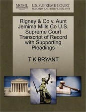 Rigney & Co V. Aunt Jemima