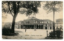 1927 Torino Stazione Porta Susa carrozze tram Cariati Marina Cosenza FP BN VG AN