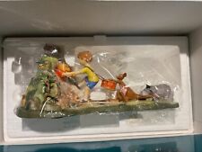 Statua WDCC Disney Winnie the Pooh e l'albero del miele 1200945 rara nuova con scatola B