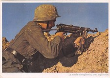 C5878 RSI CARTOLINA DAL CALENDARIO TEDESCO LA MACHINE PISTOLE MP40 DEGLI ARDITI.
