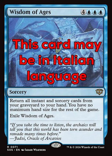 Mtg wisdom ages - mtg,