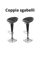 2 SGABELLI DA BAR IRIS NERO