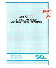 SIEL MK-900 Schematic Diagrams Schema elettrico Service Manual repair Schaltbild