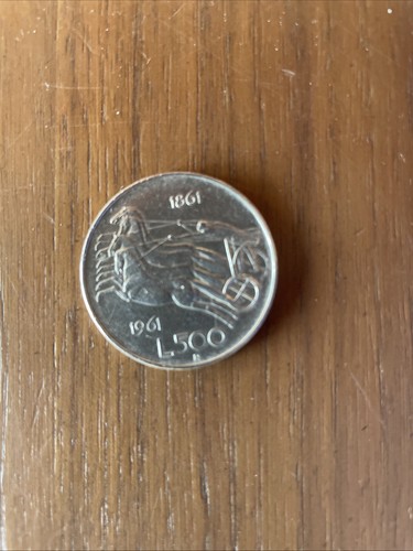 Moneta 500 lire - 500, argento