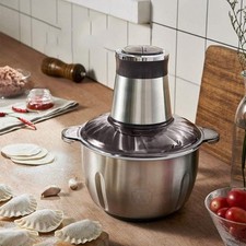 Tritatutto Elettrico Robot da Cucina 2L 250W Acciaio ABS Doppie Lame