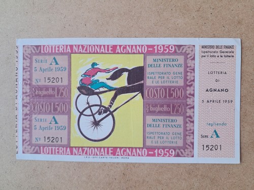 Biglietto lotteria agnano - biglietto,